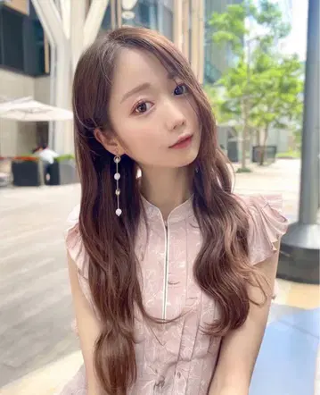 SNIDEL 마블 플라워 무늬 원피스