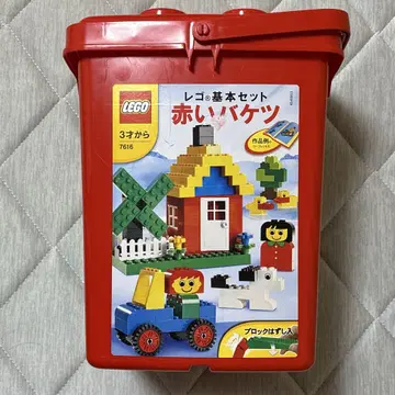 LEGO 기본 세트 빨간색 바케츠 7616