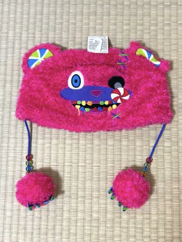 USJ 한정판 하미곰 핑크 캔디 봉제 인형 캡