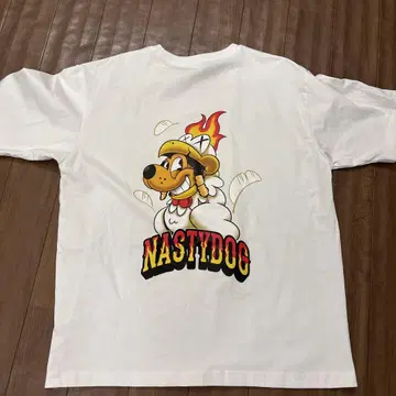 NASTYDOG 화이트 티셔츠