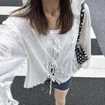 CIAOPANIC 레이스 멜로우 후디 상의