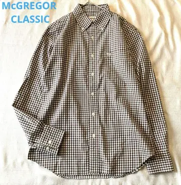 새상품급 McGREGOR CLASSIC 긴팔 셔츠 버튼 다운 체크