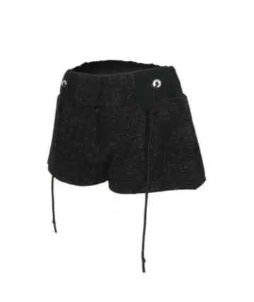 S tweed structure shorts theredthread