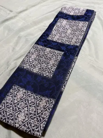 반폭 오비, 패션 오비, 순수 실크 장척 442cm 밴드 폭 15cm