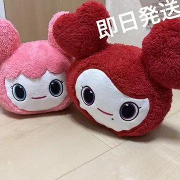 twice 봉제 인형 채영 모모 모모린 빨간색 핑크