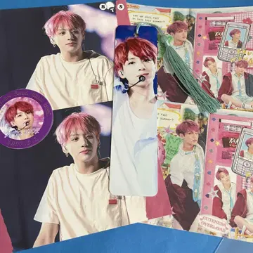 BTS 정국 책갈피 2 한국 제작자 메모 생일 스티커