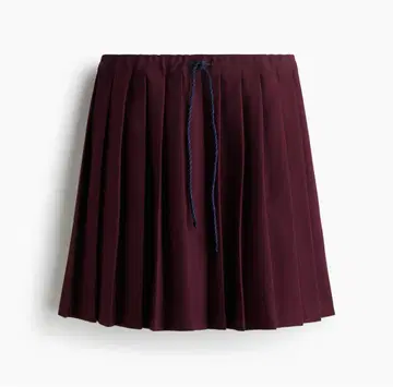 h&m 플리츠 스커트 스커트 버건디