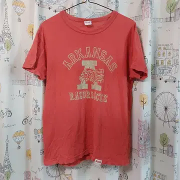 ARKANSAS RAZORBACKS T셔츠 X-SMALL 빨간색