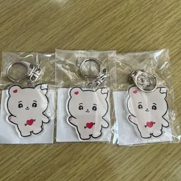 오늘 좋아 츄키베어 아크릴 키링 3개 세트