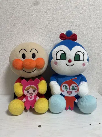 호빵맨 봉제 인형 2체 세트