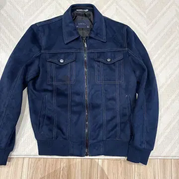 ZARA 데님 자켓 벨로아 소재