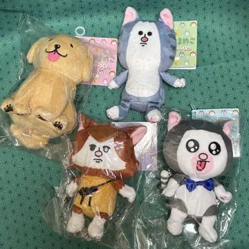 마메키치마메코 Chibi 봉제 인형 4체 세트