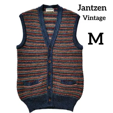Jantzen 남성용 니트 베스트 울 빈티지 구제 의류 니트 M