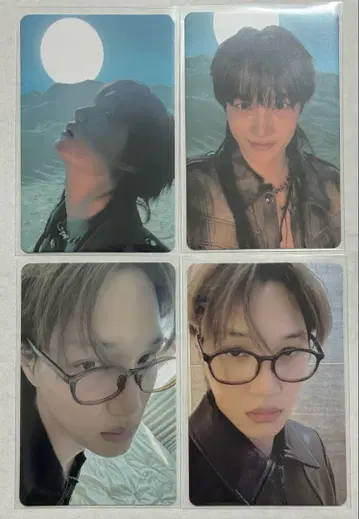 EXO KAI yzy 팬사인회 특전 트레이딩 카드 4점 세트