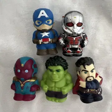 MARVEL 마블 소프트 비닐 퍼펫 마스코트 5개 세트
