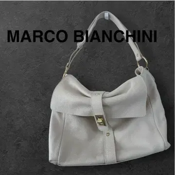 MARCO BIANCHINI 리본 포함 화이트 숄더백 핸드백
