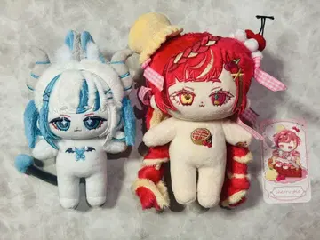 [ 덤 포함 ] 무 무속성 무속성 봉제 인형 20cm 15cm 의류 2벌