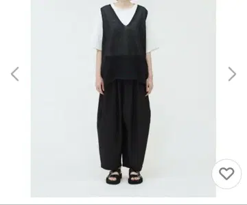 mizuiro ind 블랙 니트 베스트