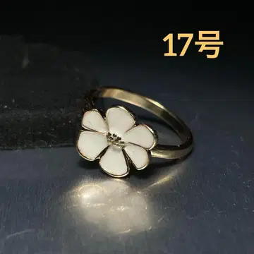 빈티지 패션 반지 골드 17호 꽃 모티브 플라워 반지