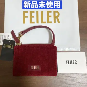[ 미사용 새상품 ] FEILER 페이 라 사이드 파우치 빨간색