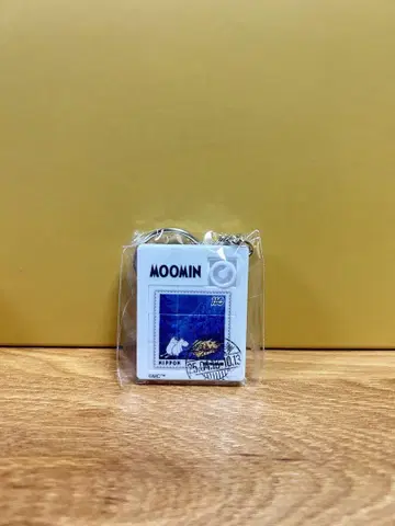 오사카 간사이 만박 우체국 한정판 무민 우표 퍼즐 키링