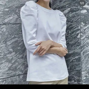 미사용 weekend. 심해 하이 게이지 종이상자 니트 S 사이즈