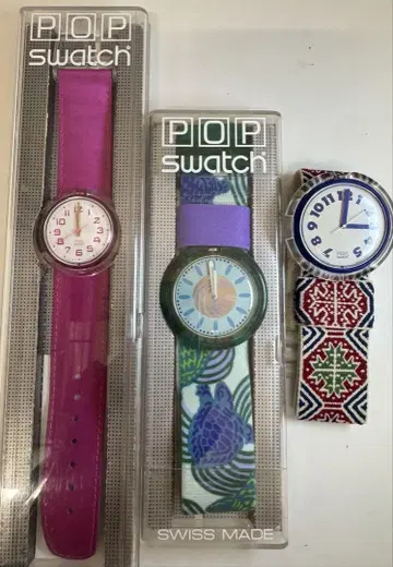 빈티지 Swatch Pop 3개 세트 가동 확인 완료
