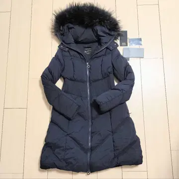 TATRAS 다운 자켓 네이비 후드 여성용 롱 타트라스