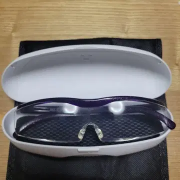 보라색 1.6X 확대 안경 일본제 케이스 포함