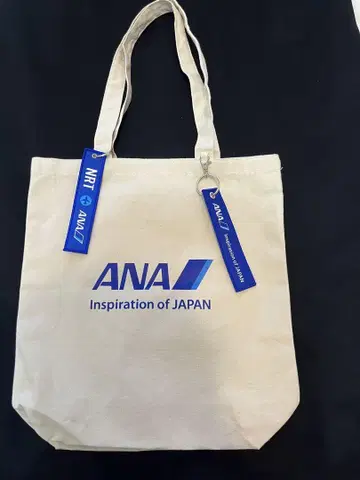 ANA 전일공 플라이트 택 포함 토트백 나리타 택 자수