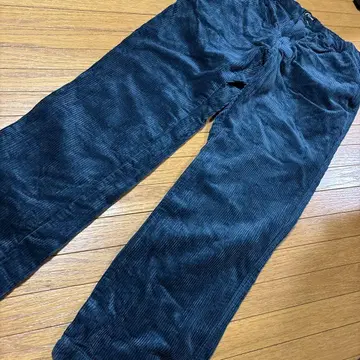 빌라봉 다크 그린 코듀로이 팬츠 허리밴딩 L