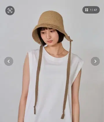 OVERRIDE PAPER CROCHET BONNET 베이지