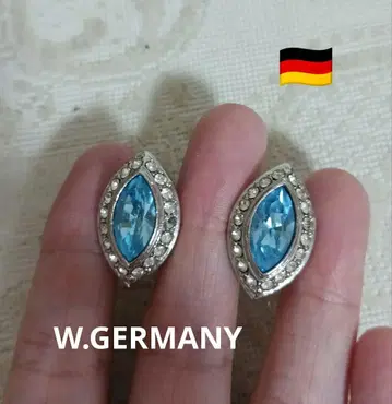 W.GERMANY 아쿠아 마린 컬러 귀찌