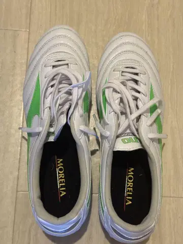 [9/7까지 이 가격] Mizuno 모렐리아Pro 26cm 화이트/그린
