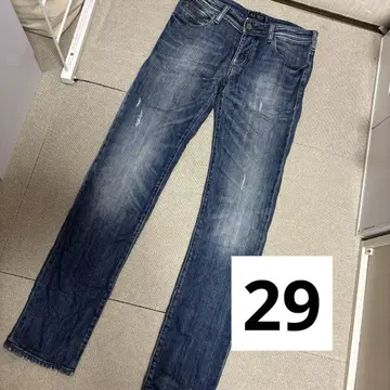 ArmaniJeans 데미지 가공 스트레이트 데님 29