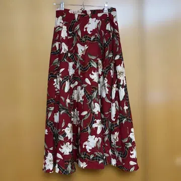 잉게보그 레트 꽃무늬 플레어 스커트 코튼 혼방 가을/겨울/봄