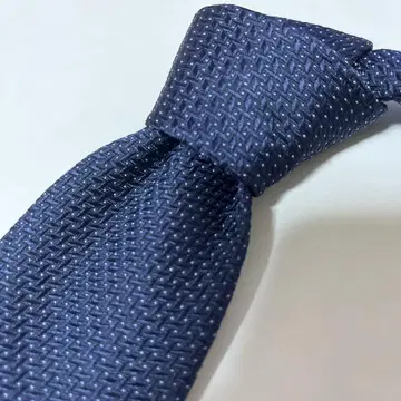 SCABAL 네이비 직조 패턴 넥타이