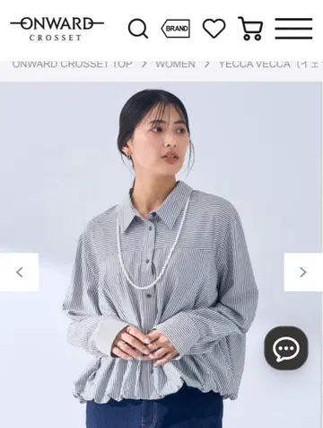 이에카베카 긴팔 스트라이프 셔츠