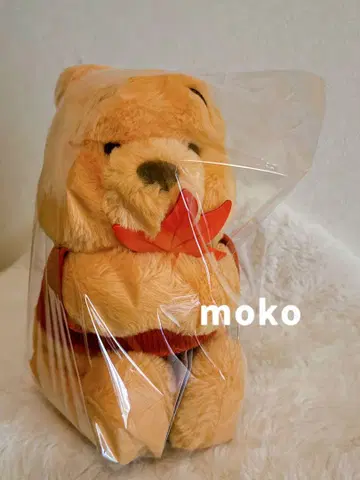 미사용 새상품 푸우 단풍 봉제 인형
