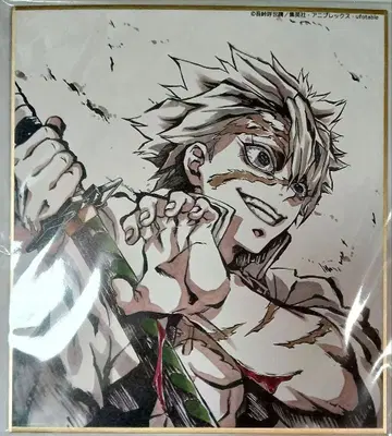 귀멸의 칼날 시나즈가와 사네미 전 집중 색지