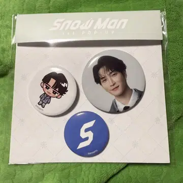 SnowMan POP-UP 와타나베 쇼타 캔 배지 와타나베 쇼타
