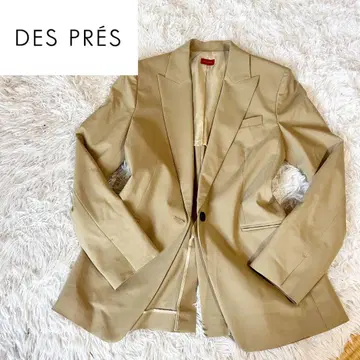 컨디션 최상 DES PRES 데프레 테일러드 자켓 34 울 베이지