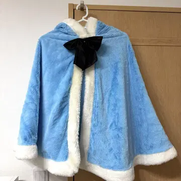 [ 단종품 ] 디즈니 판초 케이프 코트 스카이블루 앨리스/미니