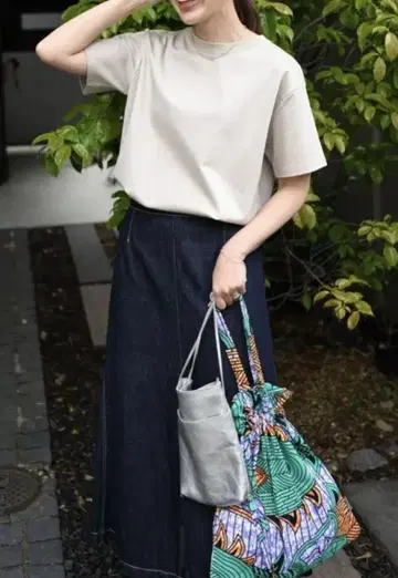 OURHOME 아프리카 파냐 원단 복조리 백