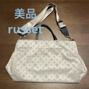 새상품급 russet 2way 숄더 토트백 베이지 x 블루