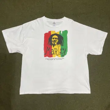 BOB MARLEY 밥 말리 T셔츠 화이트 2XL