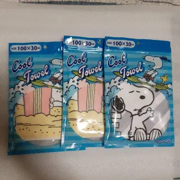 스누피 쿨 타월 3개 세트