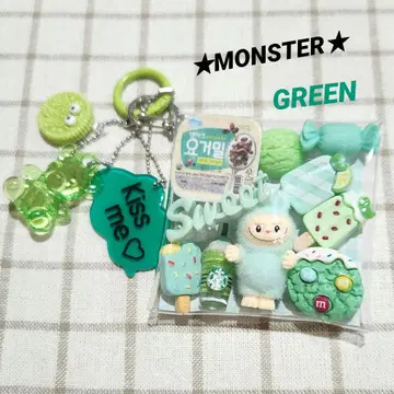가챠 파우치 MONSTER 그린 계열