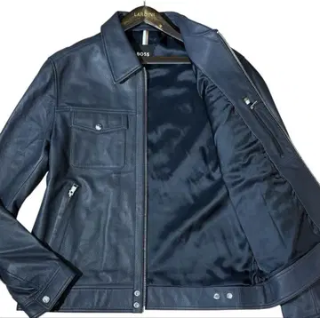 HUGO BOSS 휴고보스 가죽 자켓 2024 네이비 52