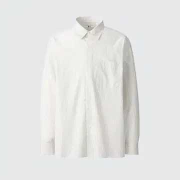 UNIQLO C 브로드 오버 사이즈 스트라이프 셔츠 M 2024aw